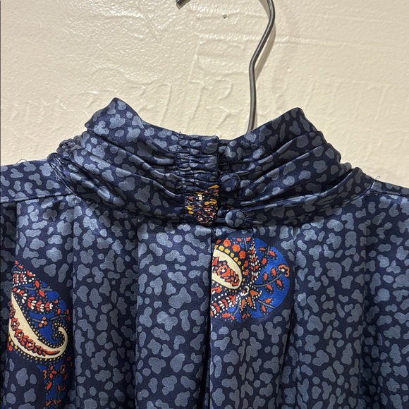 Vintage Tess Paisley Turtleneck Blouse - Picture 7 of 10